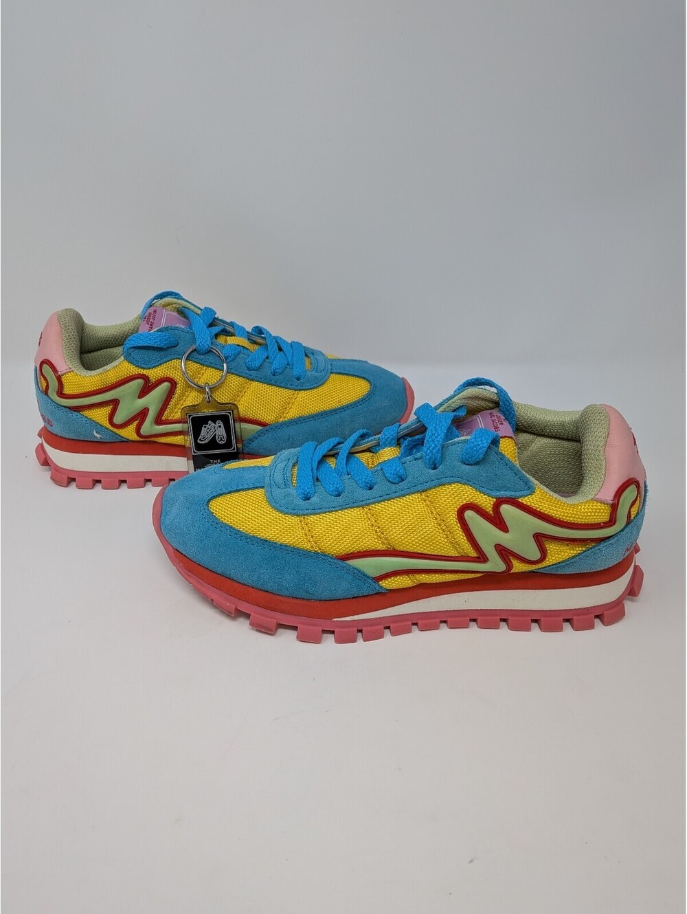 Marc Jacobs The Jogger Women's EU 36 US 6 Blue Yellow Pink NO INSOLES